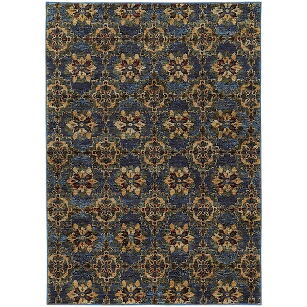 Oriental Weavers Andorra 6883C 6x9 Rectangle - Blue/ Gold-Nylon/PolyP A6883C200300ST - main
